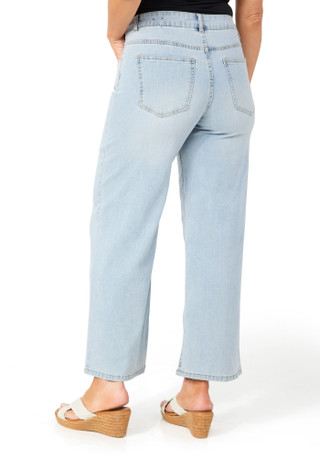 Thumbnail 2: D. Jeans Petite Wide Leg Drawstring Jeans 