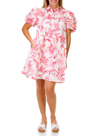 Thumbnail 1: MSK Women's Short Sleeve Print Dress 