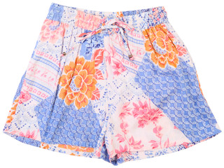 Thumbnail 1: Angie Juniors Floral Patchwork Shorts 