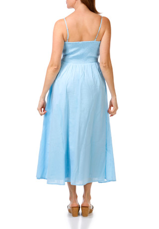 Thumbnail 4: BILA Women's Sleeveless Linen Maxi Melrose Dress 