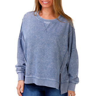 Thumbnail 1: Blu Pepper Juniors Long Sleeve Fleece Sweatshirt 