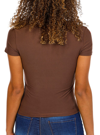 Thumbnail 3: 7TH & HUDSON Juniors Short Sleeve Top 