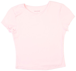 Thumbnail 1: Pink Rose Junior' Short Sleeve Square Neck Tee 