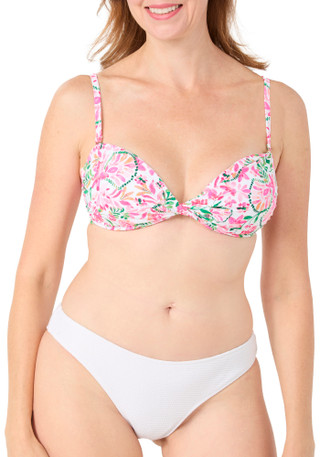 Thumbnail 1: Cece Women's Printed Bikini Swim Top 