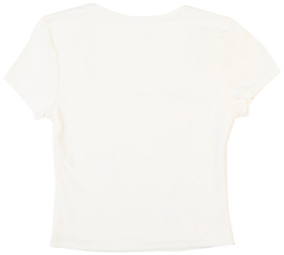 Thumbnail 2: Pink Rose Juniors Short Sleeve Solid Square Neck Tee 