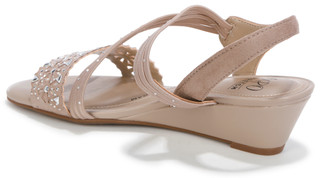 Thumbnail 5: IMPO Womens Galaxy Jeweled Wedge Sandals 