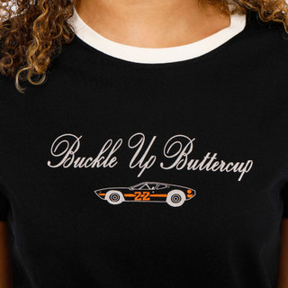 Thumbnail 3: BRIXTON Juniors Buckle Up Buttercup Graphic Tee 