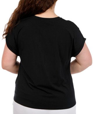 Thumbnail 3: Kiss & Fly Plus Short Sleeve Floral Embroidered Top 