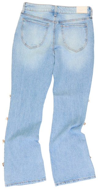 Thumbnail 2: Juicy Couture Juniors Mid Rise Sparkling Bow Denim Jeans 