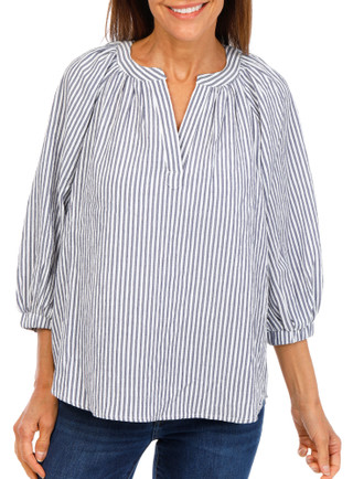Thumbnail 1: Chenault Women's Stripe Print Top  