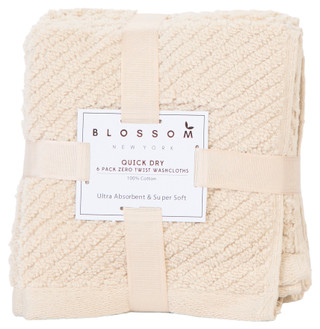 Thumbnail 1: Blossom New York  6 Pk Quick Dry Washcloths 