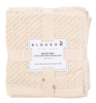 Thumbnail 2: Blossom New York  6 Pk Quick Dry Washcloths 