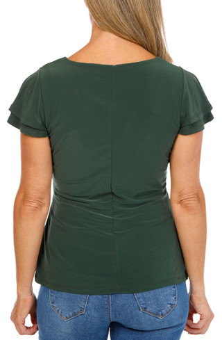 Thumbnail 2: Vince Camuto Women's Solid Wrap Front Top  