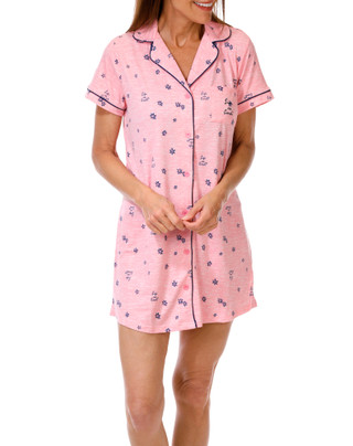 Thumbnail 1: Life is Good Women's Button Down Nightgown  
