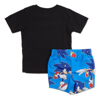 Thumbnail 2: Sonic Toddler Boys 2 Pc Graphic Shorts Set 