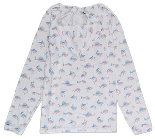 Thumbnail 2: Salt Life Men's Americana Fish Print Pullover Shirt  