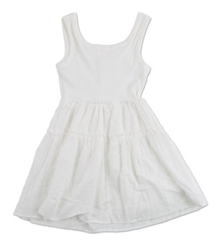 Thumbnail 2: As U Wish Girls Solid Eyelet Tank Dress  