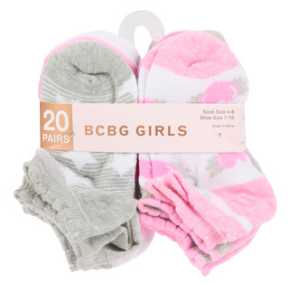 Thumbnail 1: BCBG Girls Girls 20 Pk Ankle Socks 