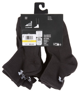 Thumbnail 2: Under Armour Boys 6 Pk Cushioned Quarter Socks 