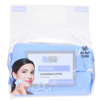 Thumbnail 2: Global Beauty Care 2 Pk Retinol Cleansing Cloths 