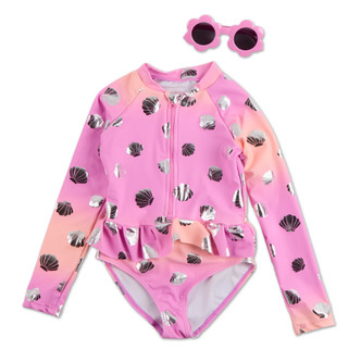 Thumbnail 1: BMAGICAL Little Girls One Piece Rashguard Swimsuit 