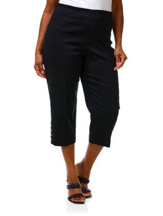 Thumbnail 1: Zac & Rachel Women's Plus Pull On Capris  