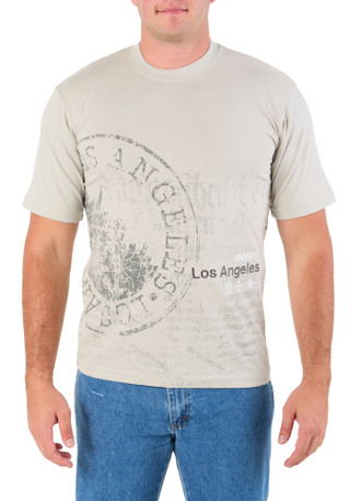 Thumbnail 1: Eight Eight Men's Los Angeles Graphic Tee 