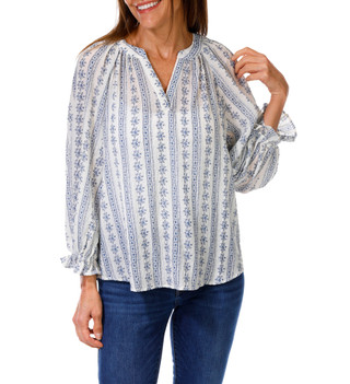 Thumbnail 1: Status by Chenault Women's Peasant Sleeve Top 