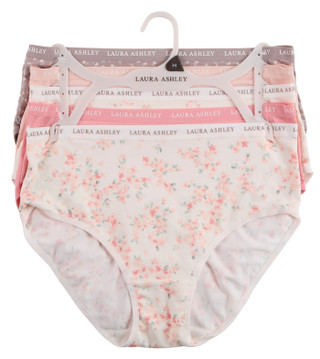 Thumbnail 1: Laura Ashley Women's 5 Pk Super Soft Briefs 
