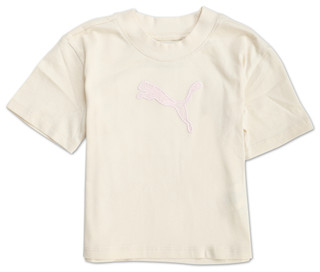 Thumbnail 1: Puma Little Girls Lace Logo Applique Fashion Tee 