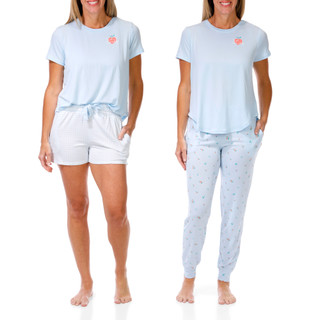 Thumbnail 1: JACLYN Women's 3 Pc Pajama Pants Set 