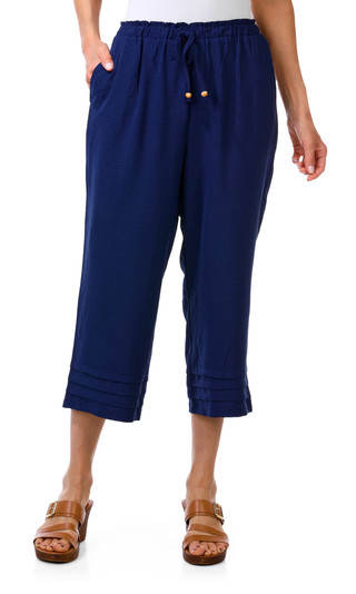 Thumbnail 1: Soho Apparel Women's Petite Pleated Hem Pants 