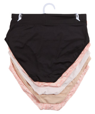 Thumbnail 2: Gloria Vanderbuilt Women's 5 Pk Hi-Cut Panties  