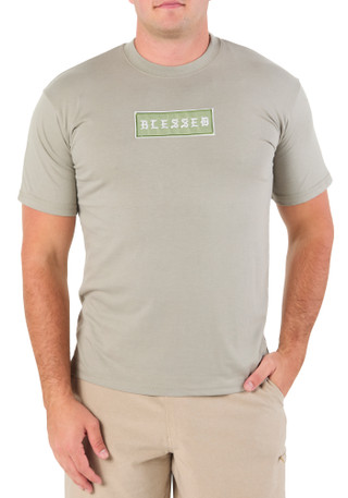 Thumbnail 1: Eighty Eight Men's Embroidered Blessed Patch T-Shirt 