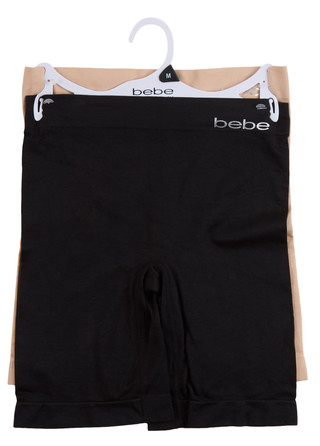 Thumbnail 1: Bebe Women's 2 Pk Seamless Shapewear Shorts  