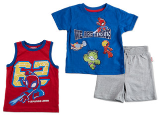 Thumbnail 1: Marvel Toddler Boys 3 Pc Spider-Man Shorts Set 