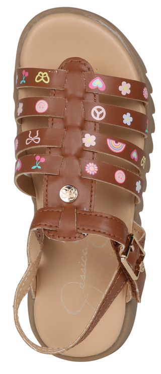 Thumbnail 5: Jessica Simpson Girls Josie Glad Sandals 