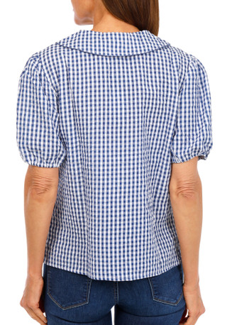 Thumbnail 2: LIV LOS ANGELES Women's Plaid Print Button Down Top  