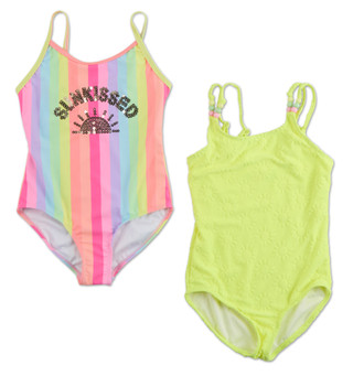 Thumbnail 1: BMAGICAL Girls 2 Pc One Piece swimsuit & Coverup  