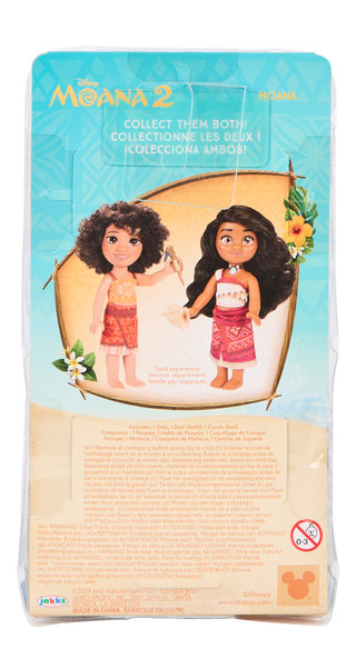 Thumbnail 2: Disney 6 in Moana 2 Doll in Island Outfit with Shell 