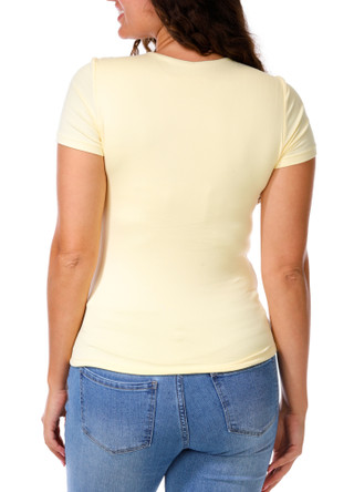 Thumbnail 2: Heart & Hips Juniors Short Sleeve Double Layer Top 