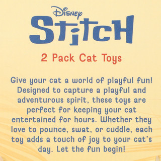 Thumbnail 3: Disney 2 Pk Stitch Cat Toys  