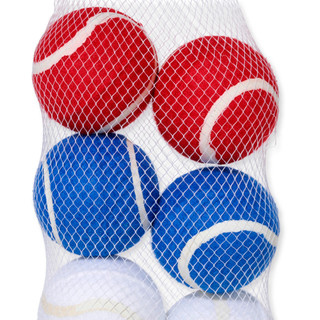 Thumbnail 4: Posh Paws 8 Pk Americana Tennis Balls for Dogs 