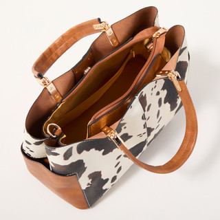 Thumbnail 4: DS Fashion Triple Compartment Satchel 