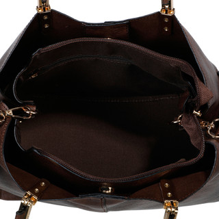 Thumbnail 3: DS Fashion Faux Leather Triple Compartment Satchel 