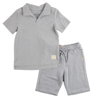 Thumbnail 1: Weatherproof Little Boys 2 Pc Terry Shorts Set 