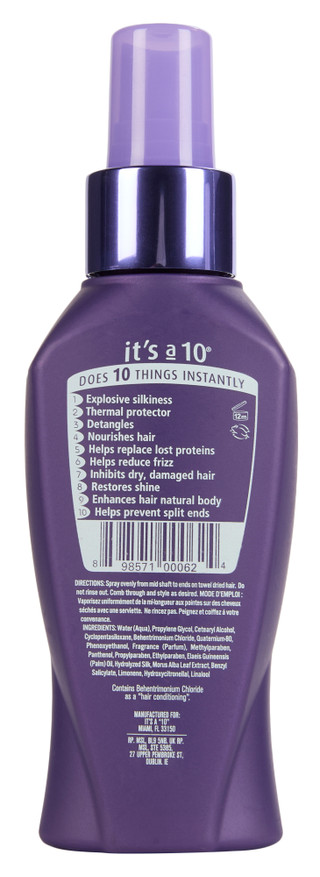 Thumbnail 2: IT'S A 10 4 oz Miracle Silk Leave-In Hair Treatment 