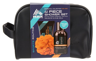 Thumbnail 1: RBX Men's 4 Pc Shower Set w/ Travel Bag 
