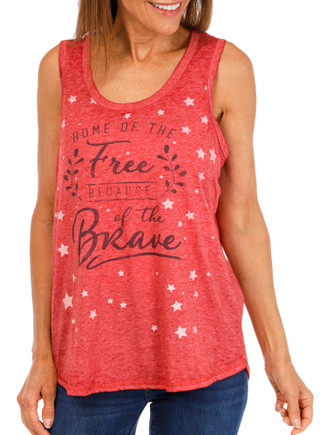 Thumbnail 1: Sable Sky Women's Americana Home Of The Brave Tank  
