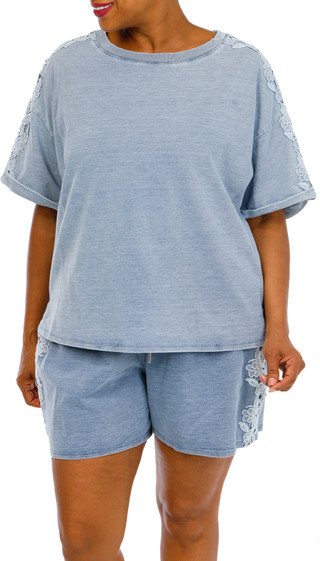 Thumbnail 1: Nanette Women's Plus Shorts Set  
